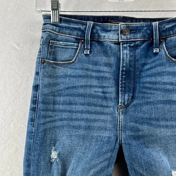 Abercrombie & Fitch Jeans Women Sz 25/0s Simone High Rise Skinny Denim Blue - Picture 3 of 10